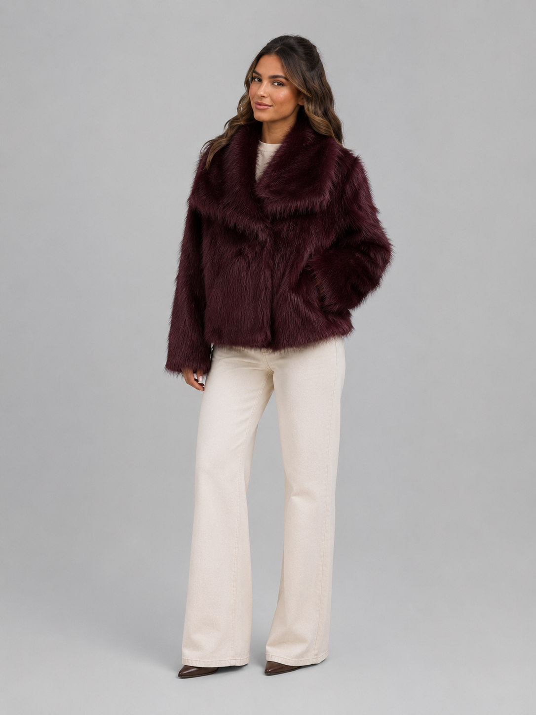 Short Faux Leather Jacket for Women Autumn