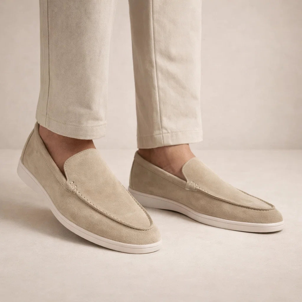 Men's Loafers, Leather Slip-On Casual Shoes