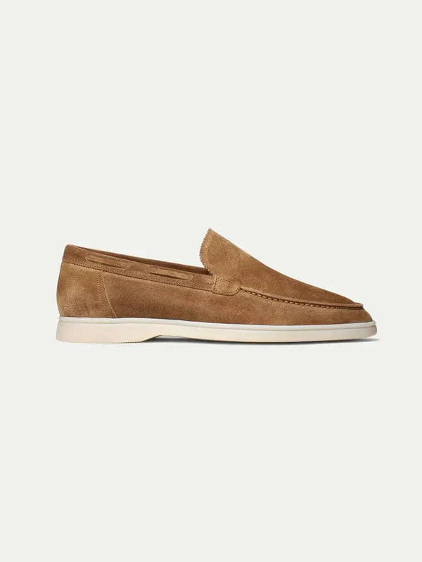 Men's Slip-On Loafers with Suede-Look Finish