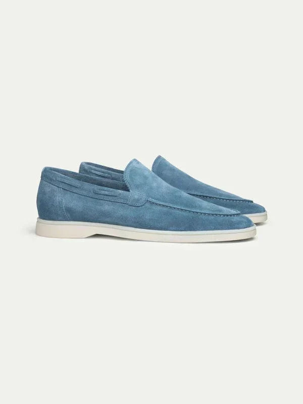 Men's Slip-On Loafers with Suede-Look Finish