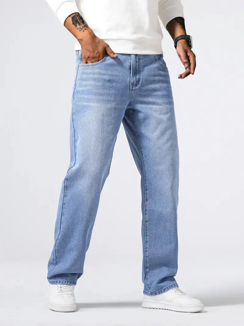 Men's Jeans Stretch Soft Fabric Comfortable Fit