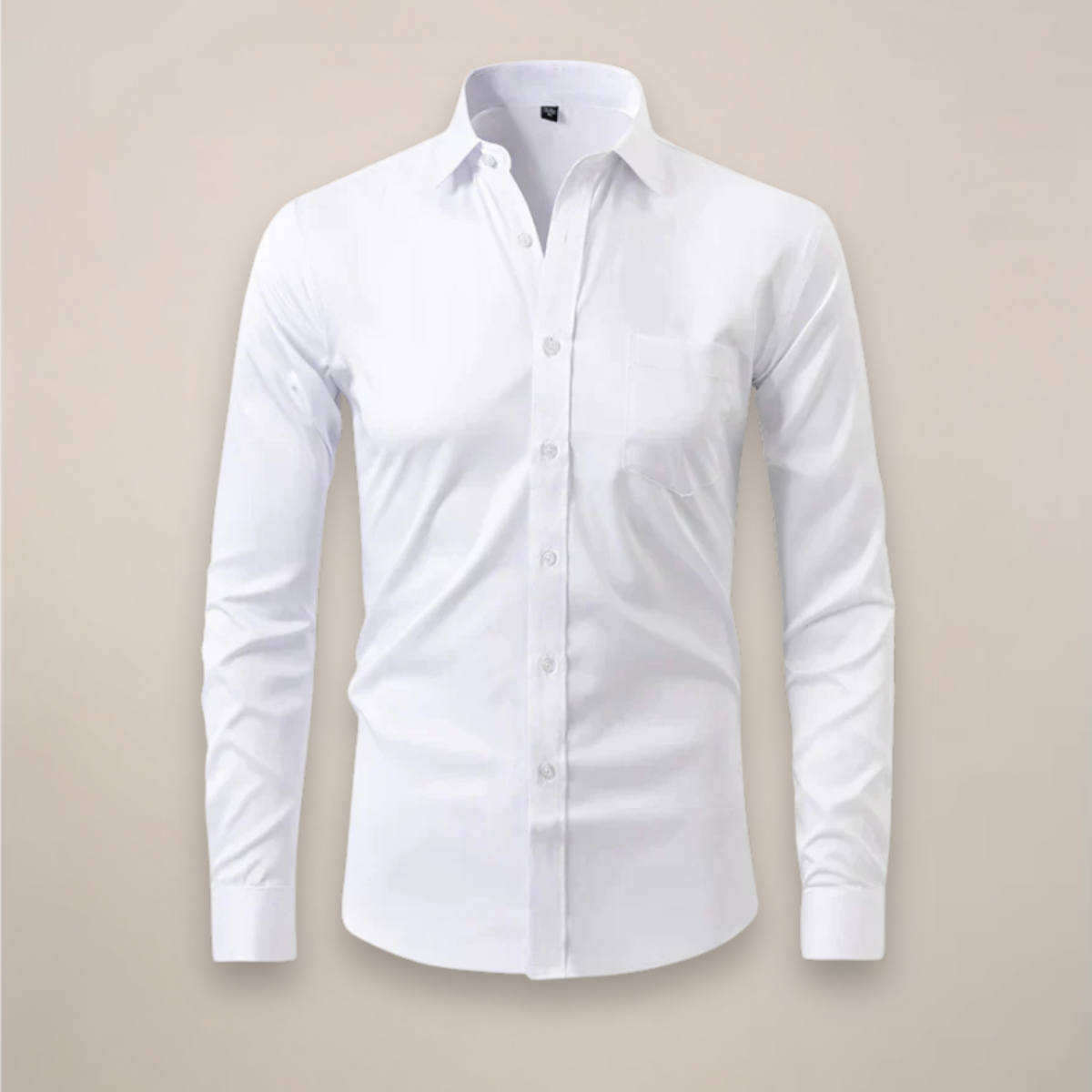 Men's Long-Sleeved Shirt, Structured Fit