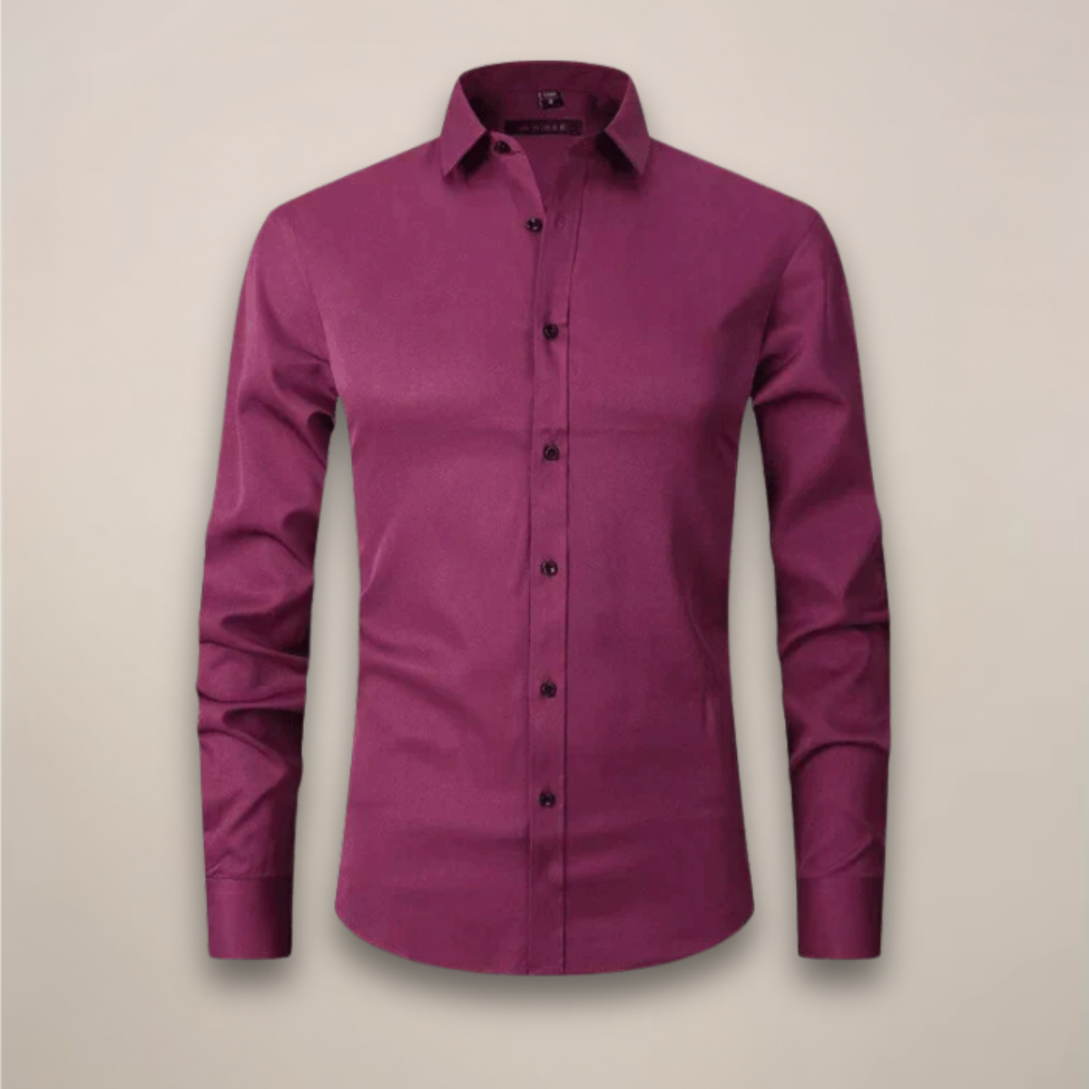 Men's Long-Sleeved Shirt, Structured Fit