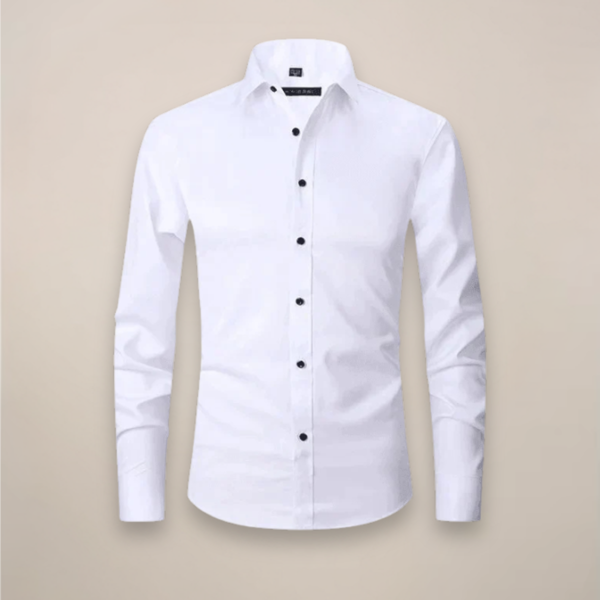 Men's Long-Sleeved Shirt, Structured Fit