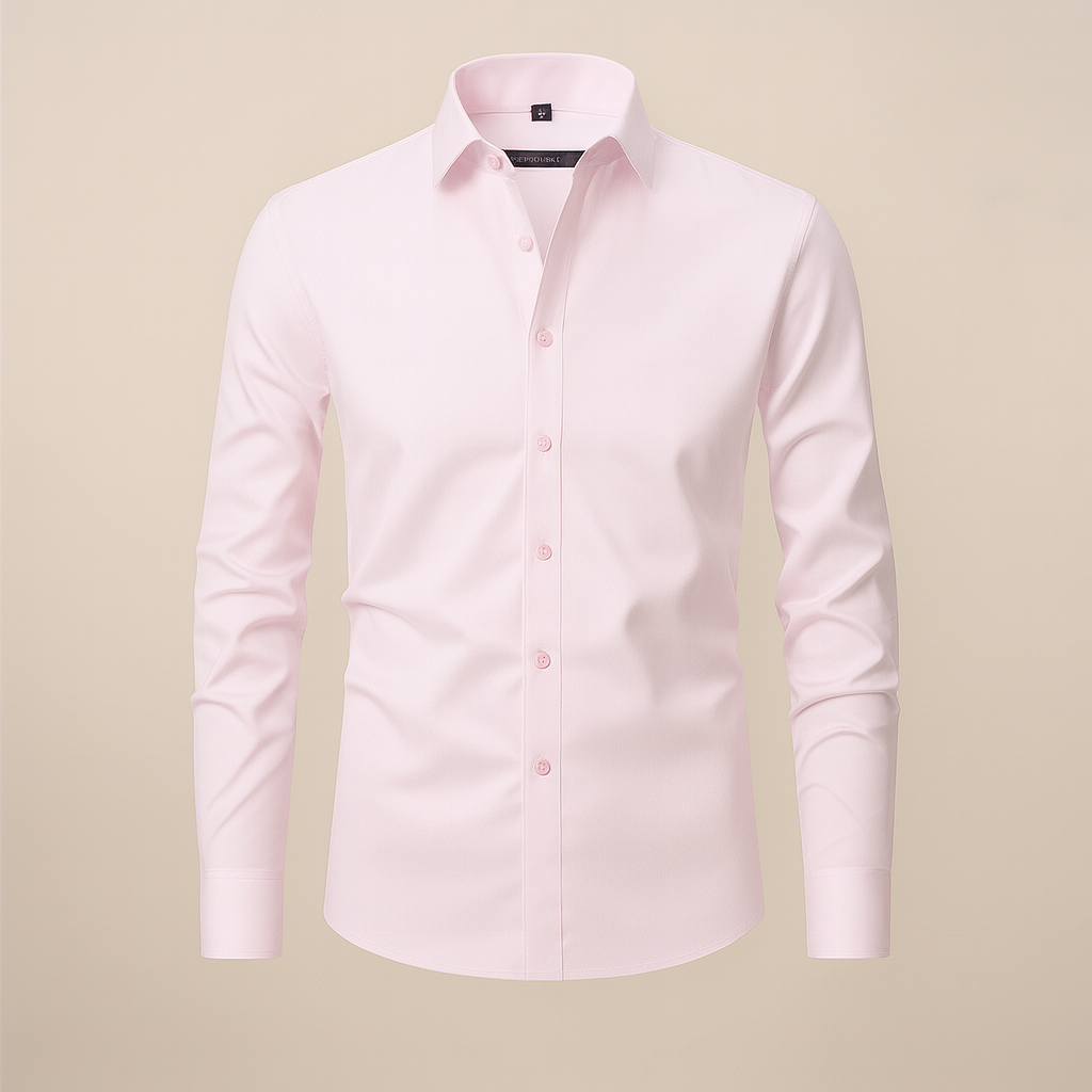 Men's Long-Sleeved Shirt, Structured Fit