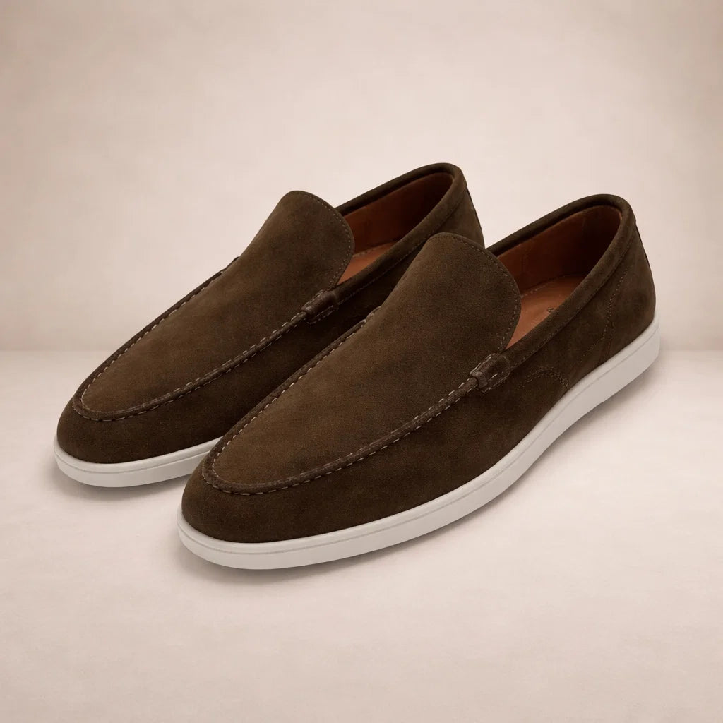 Men's Loafers, Leather Slip-On Casual Shoes
