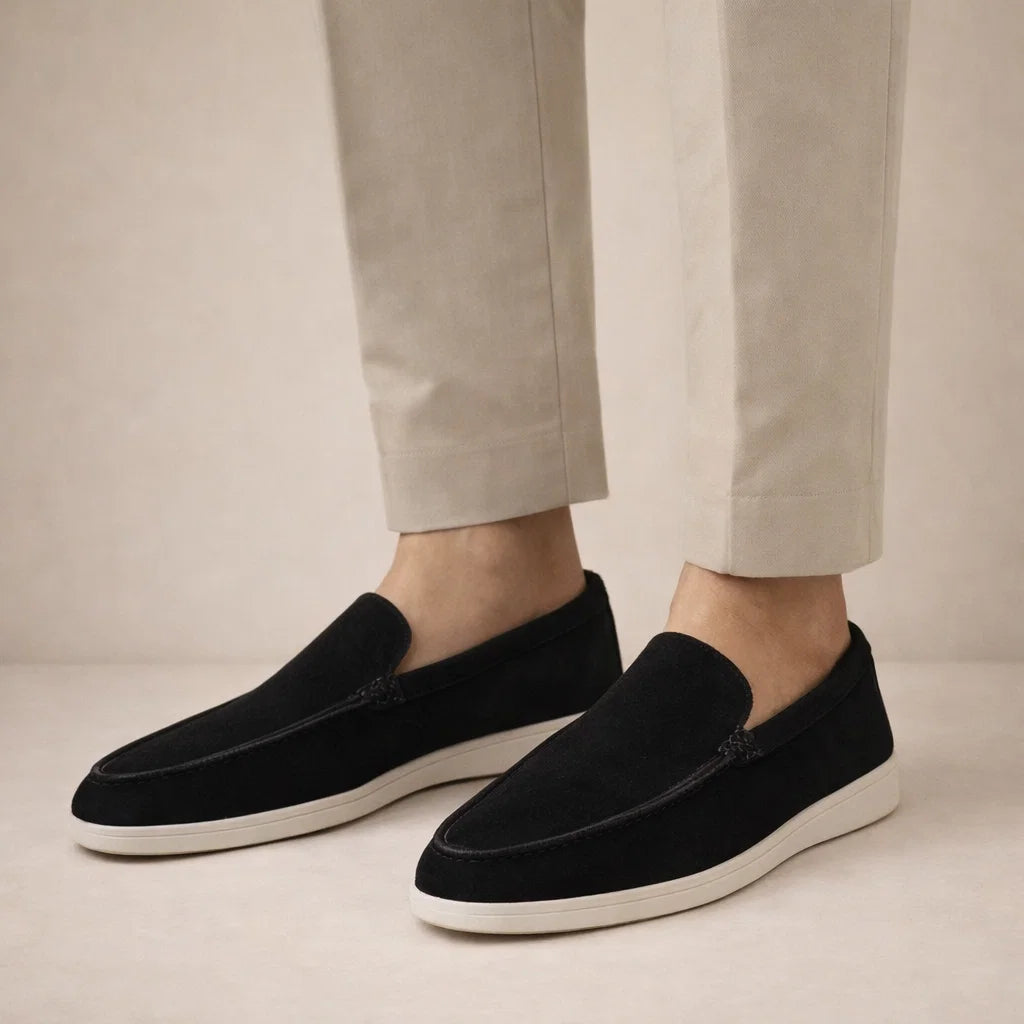 Men's Loafers, Leather Slip-On Casual Shoes