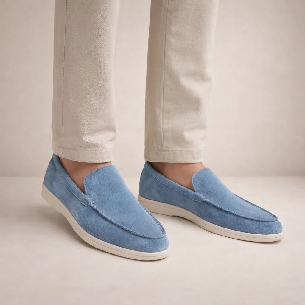 Men's Loafers, Leather Slip-On Casual Shoes