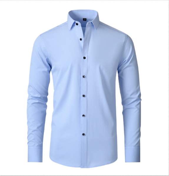 Men's White Shirt Work Shirts for Men Stretch Wrinkle-Free