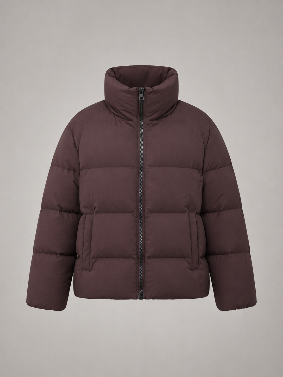 Front-zip Jacket with Belt for Women