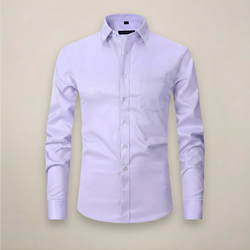 Men's Long-Sleeved Shirt, Structured Fit