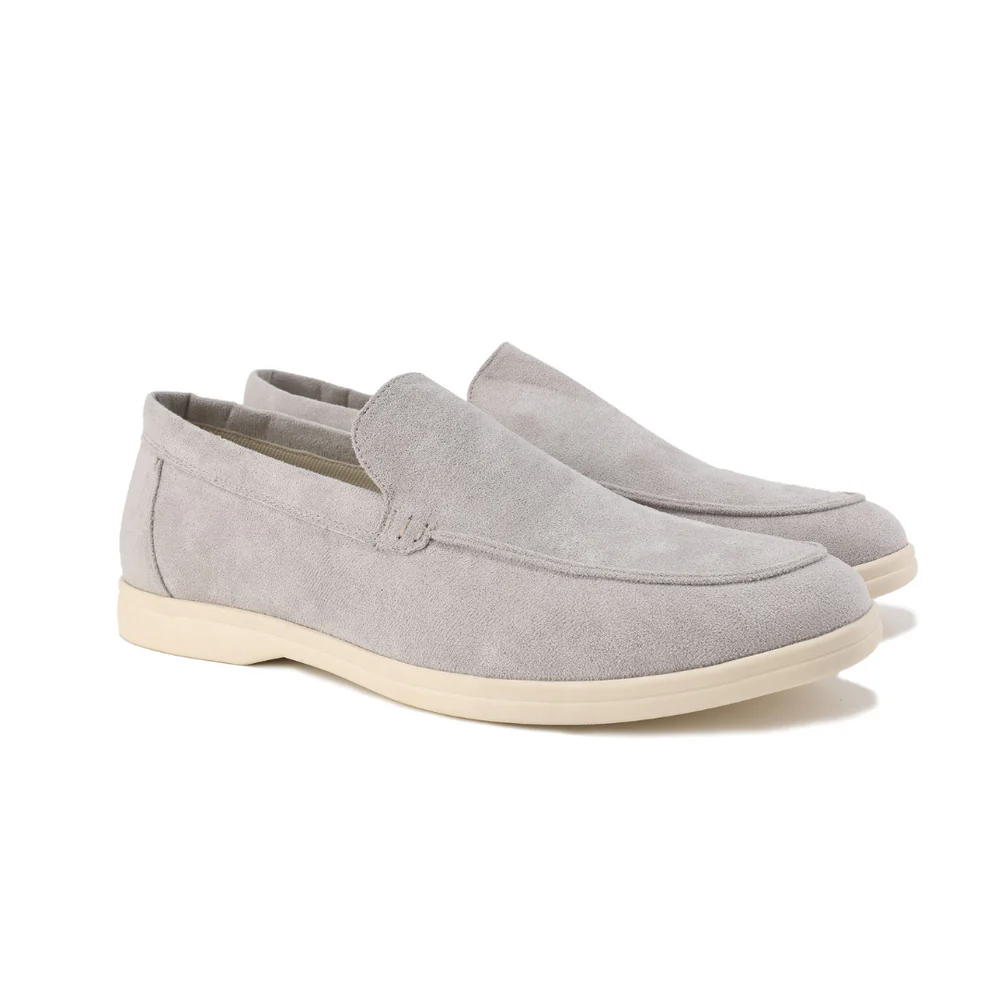 Men's Slip-On Loafers with Suede-Look Finish