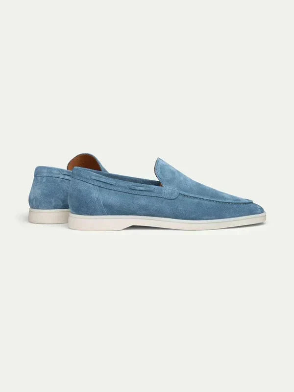 Men's Slip-On Loafers with Suede-Look Finish