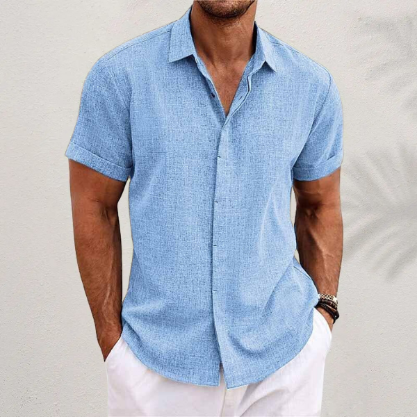 Men's Short Sleeve Summer Shirt, Regular Fit