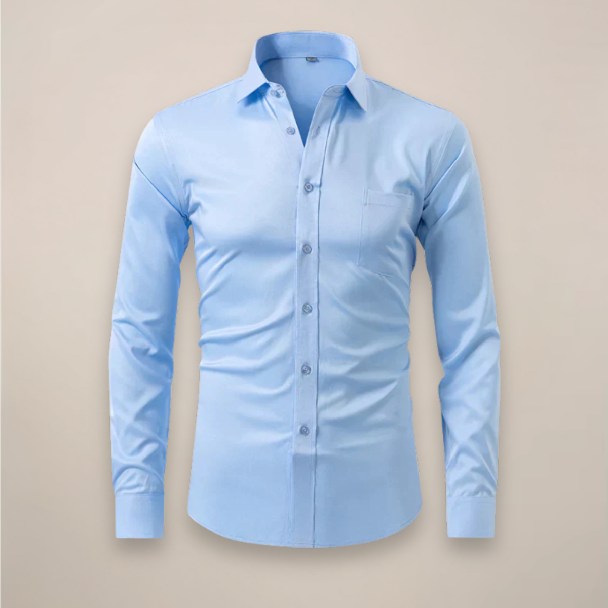 Men's Long-Sleeved Shirt, Structured Fit