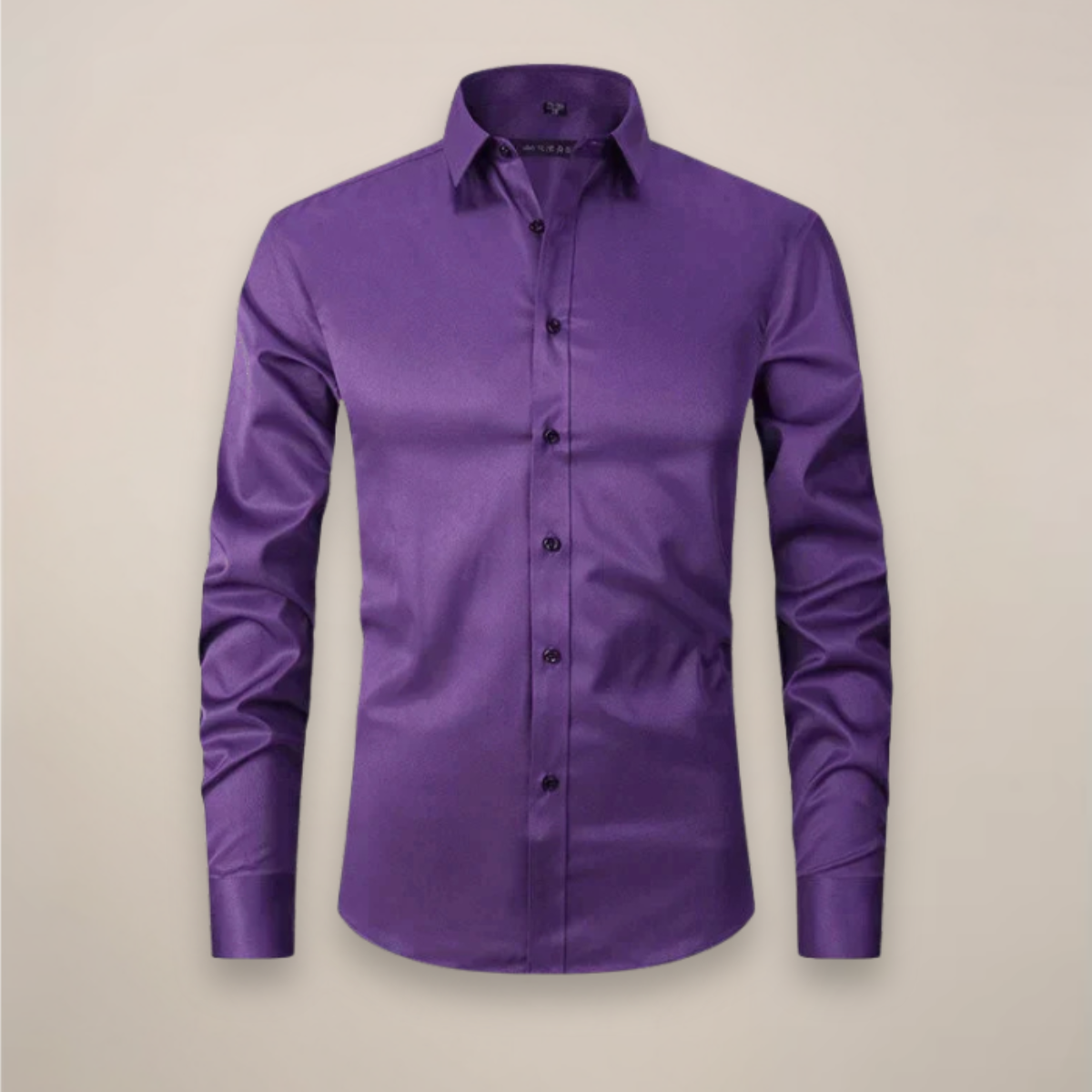 Men's Long-Sleeved Shirt, Structured Fit