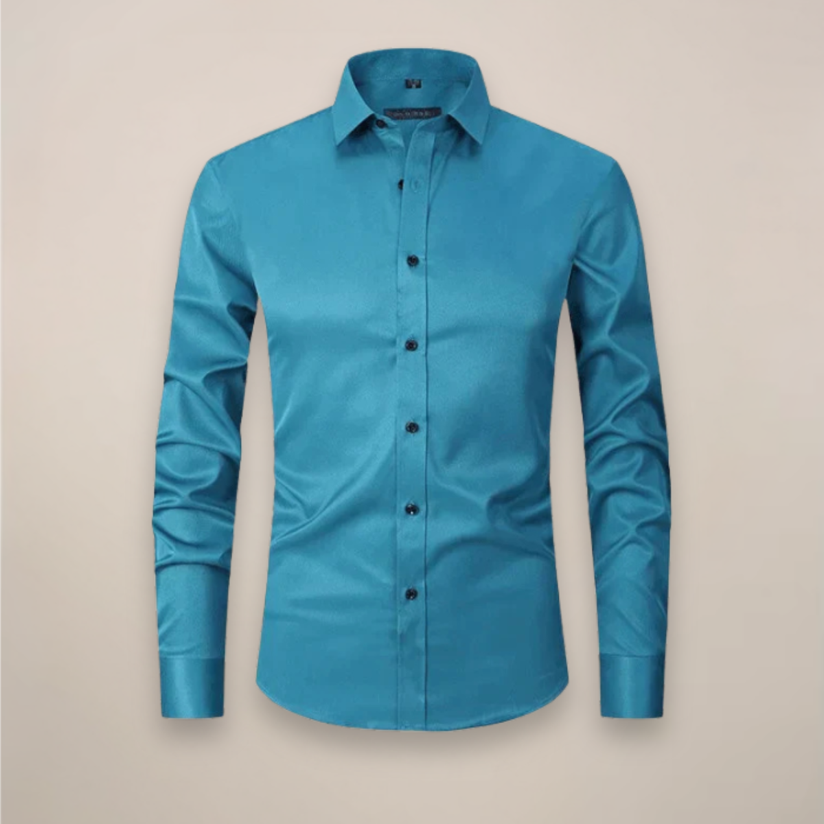 Men's Long-Sleeved Shirt, Structured Fit