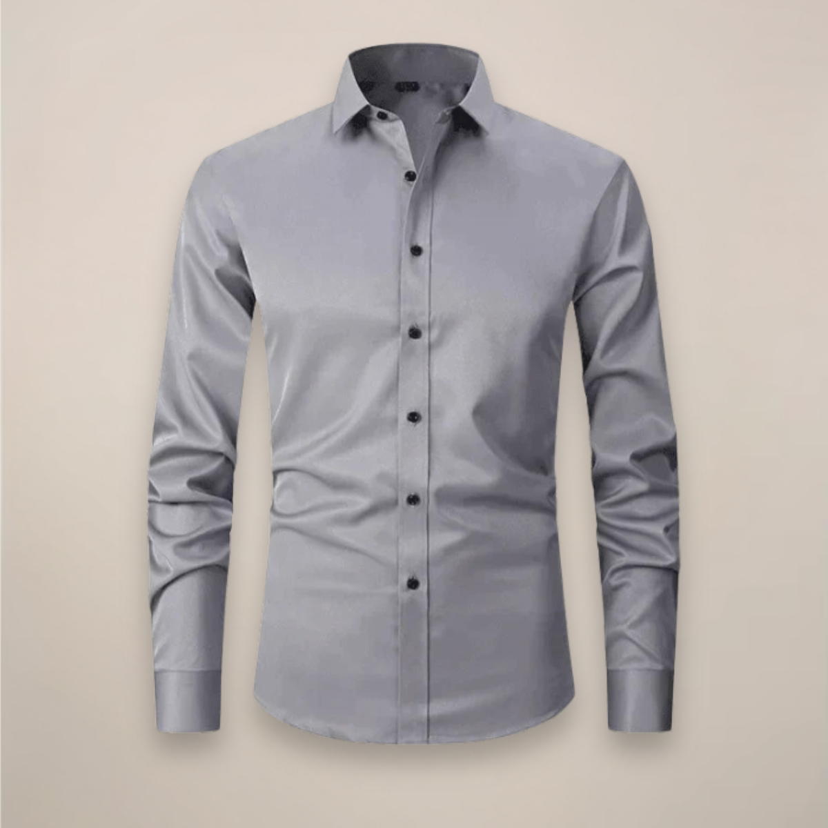 Men's Long-Sleeved Shirt, Structured Fit