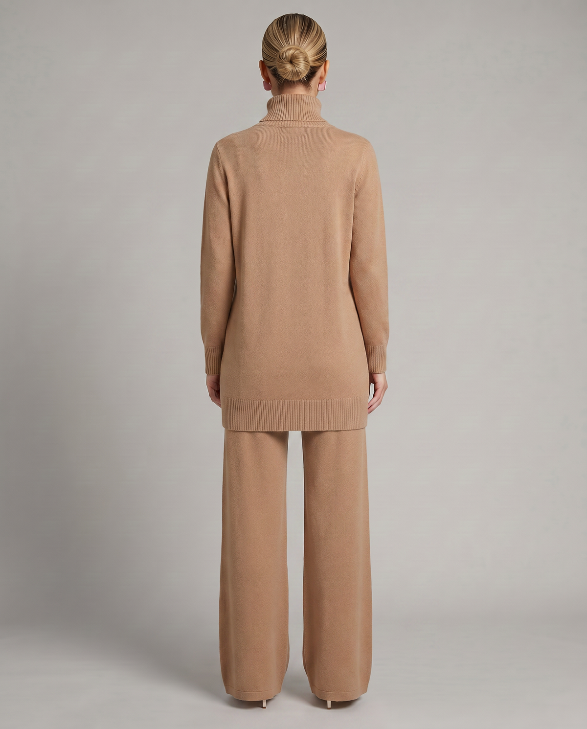 Women's Knit Two-Piece Set Turtleneck