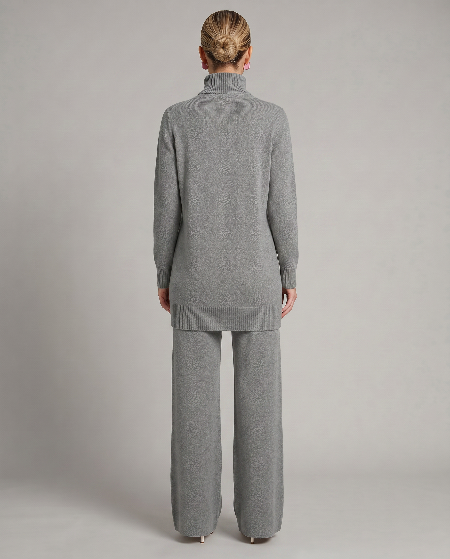 Women's Knit Two-Piece Set Turtleneck