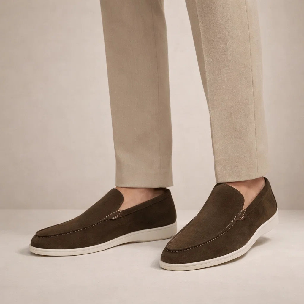 Men's Loafers, Leather Slip-On Casual Shoes